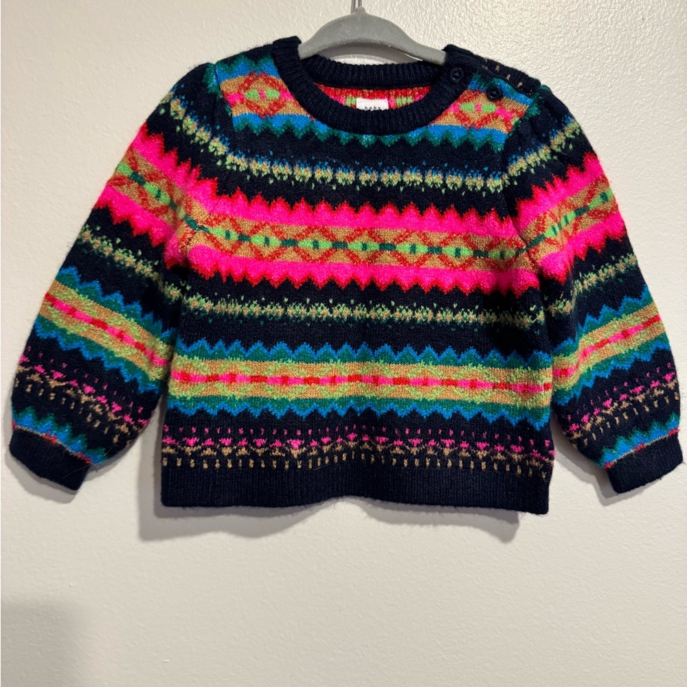 GAP Women's Sweater with Vibrant Patterns